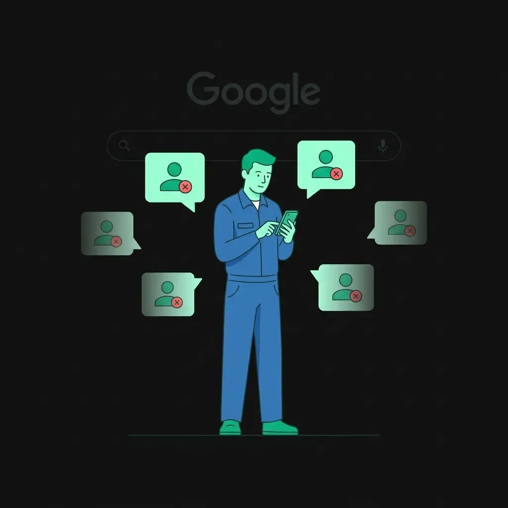 Infographie : 5 profils de clients perdus sans site internet — notifications d'opportunites manquees autour d'un artisan