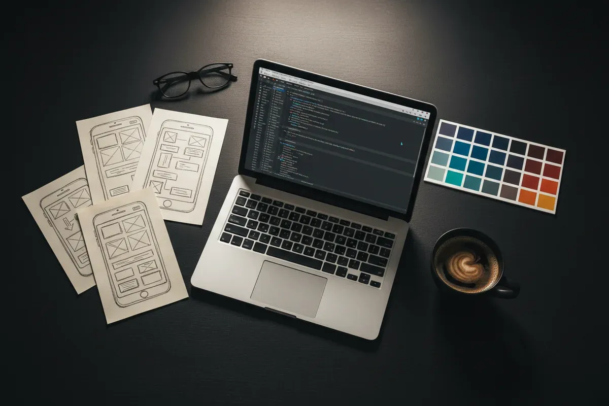 Processus de création de site web professionnel